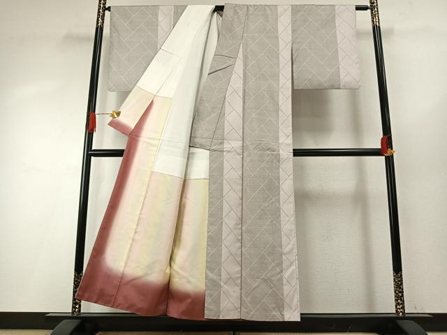 平和屋着物●本場大島紬 白大島 カタス9マルキ 檜垣文 正絹 逸品 AABH5109fy