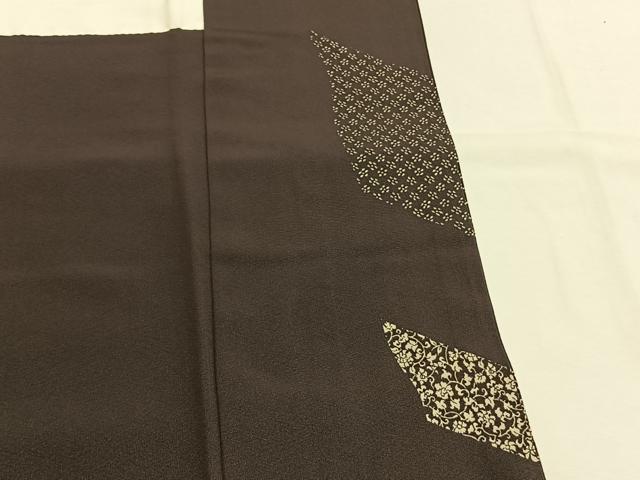 平和屋着物●訪問着 印伝 花唐草文 正絹 逸品 AABH5148fy