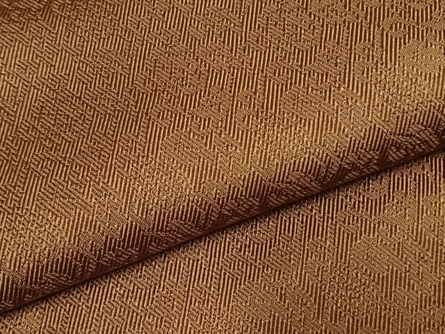 平和屋着物●上質な色無地 花唐草地紋 鶯色 ゑり善扱い 正絹 逸品 AABH5158fy