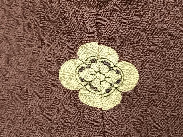 平和屋着物●本草木染作家 瑞寶 色無地 紫鳶色 正絹 逸品 未使用 AABH5178fy