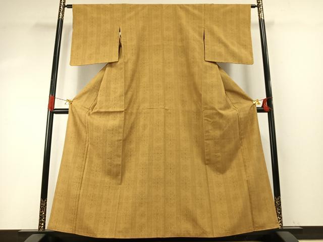 平和屋着物●上質な紬 80亀甲 吉祥花間道 ほていや扱い 正絹 逸品 未使用 AABH5179fy