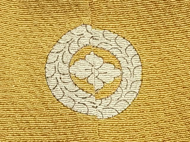 平和屋着物●上質な色無地 花葉色 正絹 逸品 AABH5185fy