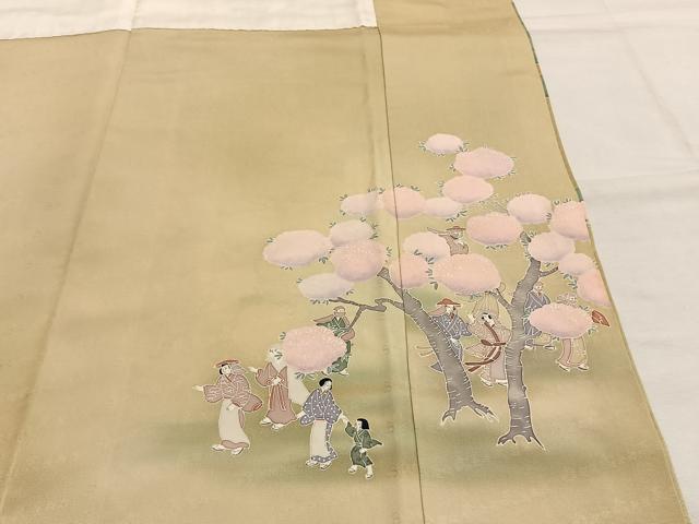 平和屋着物●染色作家 おだに武士 色留袖 風景人物文 暈し染め 正絹 逸品 AABH5187fy