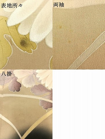 平和屋本店●アンティーク 大正ロマン 振袖 中国三大刺繍 相良刺繍 駒刺繍 貝桶花鳥文 暈し染め 金銀彩 正絹 逸品 AABH5190fy