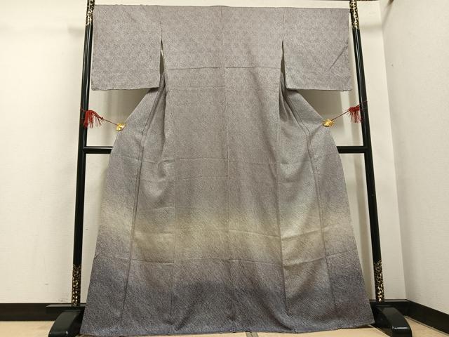 平和屋着物●訪問着 総絞り 霞文 暈し染め やまと誂製 正絹 逸品 AABH5253ph