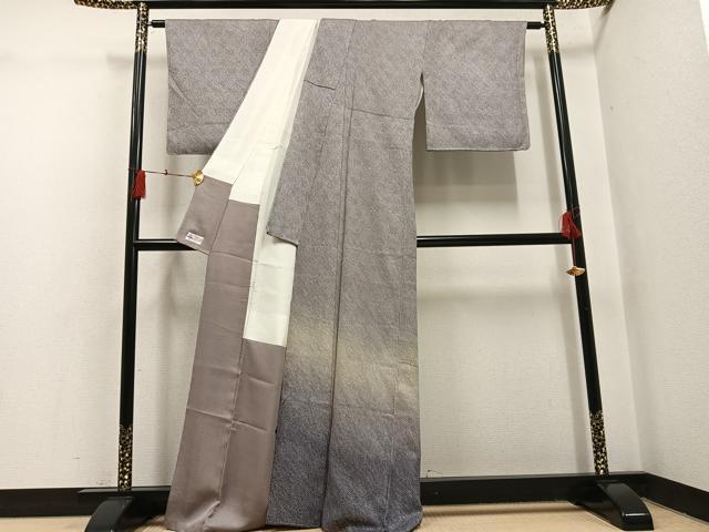 平和屋着物●訪問着 総絞り 霞文 暈し染め やまと誂製 正絹 逸品 AABH5253ph