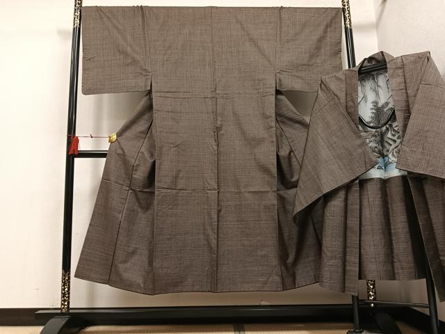 平和屋着物●男性 男柄の最高峰 西郷柄 西郷絣 本場大島紬 アンサンブル 正絹 逸品 AABH5274ph
