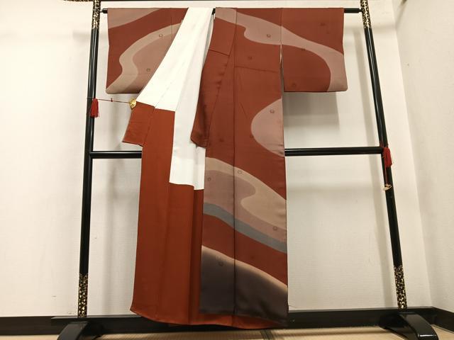 平和屋着物●mila schon(ミラ・ショーン) 訪問着 正絹 逸品 AABH5282ph
