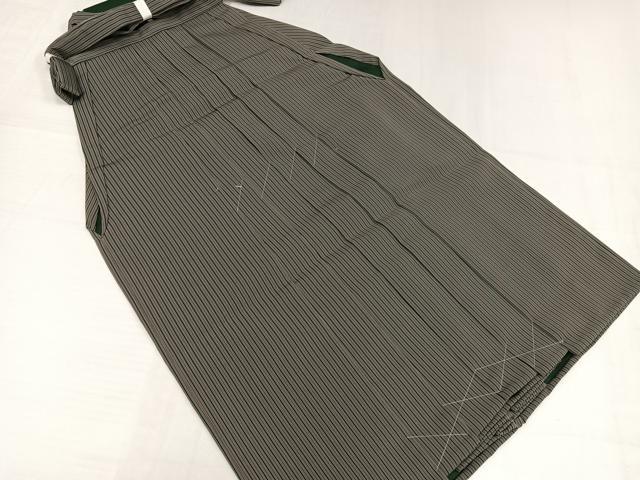 平和屋着物●男性 行灯袴 縞 正絹 逸品 未使用 AABH5283ph