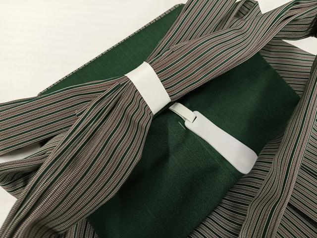 平和屋着物●男性 行灯袴 縞 正絹 逸品 未使用 AABH5283ph