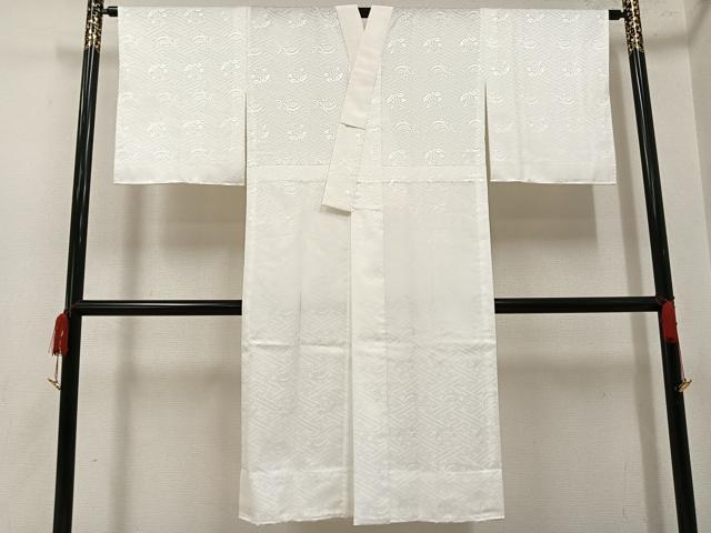 平和屋着物●長襦袢 無双仕立て 草花地紋 洗える着物 AABH5290ph