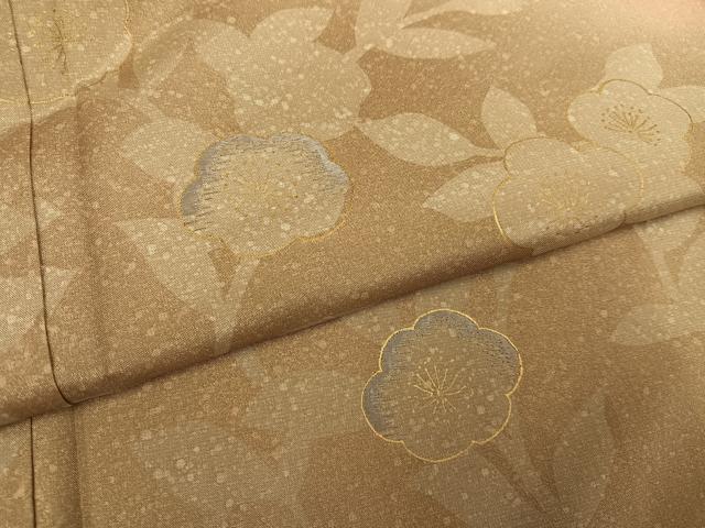 平和屋着物●本場大島紬 訪問着 刺繍 枝梅文 暈し染め 金彩 正絹 逸品 AABH5311ph