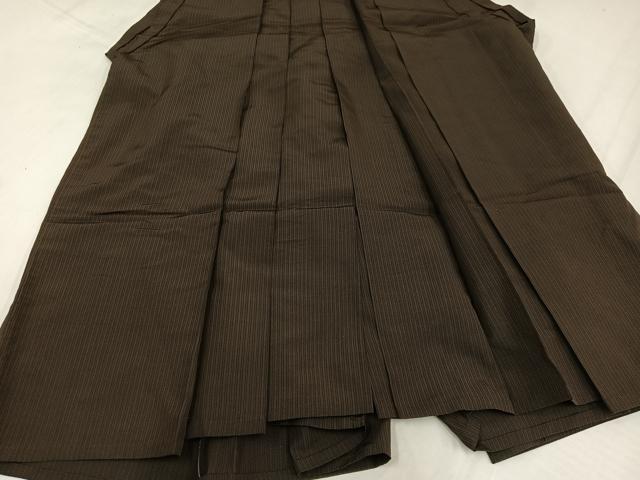 平和屋着物●男性 馬乗り袴 縞 正絹 逸品 AABH5353ph