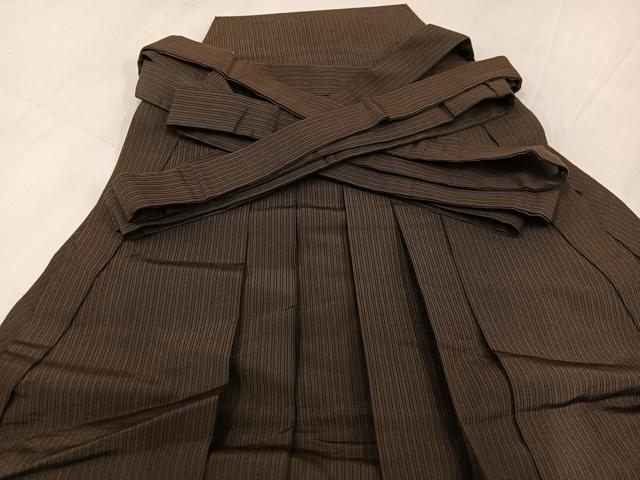 平和屋着物●男性 馬乗り袴 縞 正絹 逸品 AABH5353ph