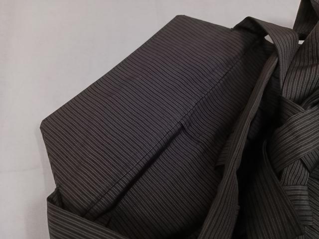 平和屋着物●男性 馬乗り袴 縞 正絹 逸品 AABH5354ph