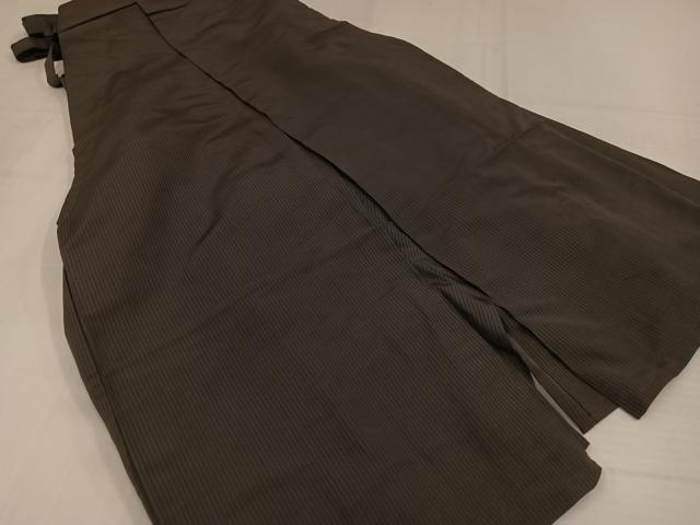 平和屋着物●男性 馬乗り袴 縞 正絹 逸品 AABH5354ph