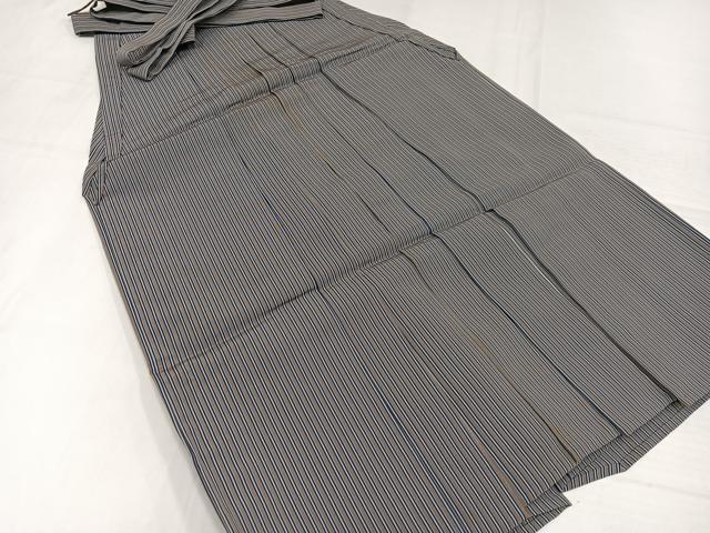 平和屋着物●男性 行灯袴 縞 正絹 逸品 AABH5355ph