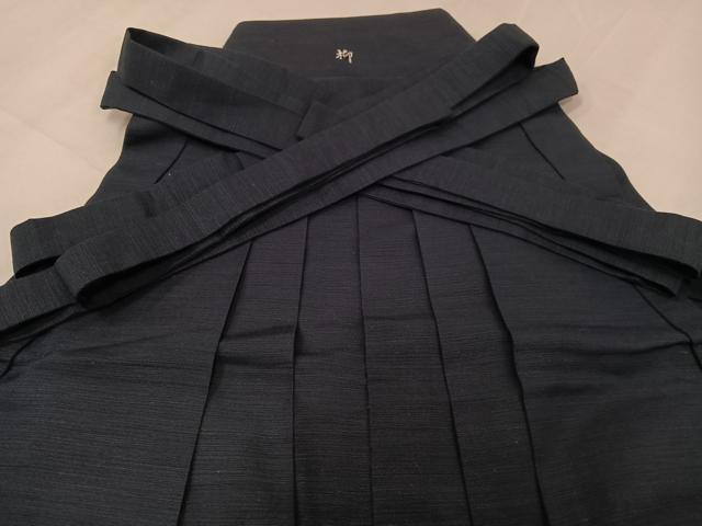 平和屋着物●男性 馬乗り袴 色無地 百入茶色 正絹 逸品 AABH5357ph