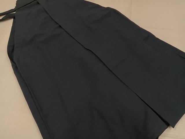 平和屋着物●男性 馬乗り袴 色無地 百入茶色 正絹 逸品 AABH5357ph