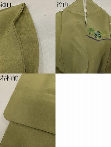 平和屋着物●訪問着 友禅 作家物 風景草花文 彩賀旅情 暈し染め 正絹 逸品 AABH5363ph
