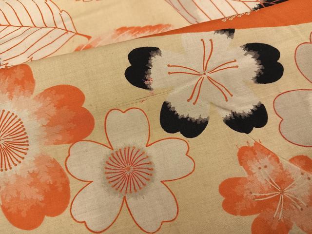 平和屋着物●アンティーク 大正ロマン 長襦袢 袷 草花文 正絹 逸品 AABH5366ph