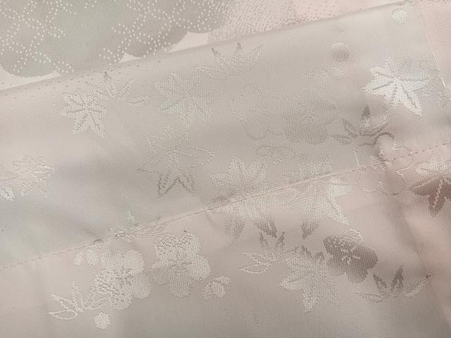 平和屋着物●振袖用長襦袢 無双仕立て 草花地紋 暈し染め 半衿刺繍 洗える着物 AABH5375ph