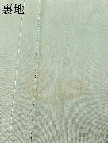 平和屋着物▽上質な小紋 無双 紗袷 紗×紗 舞葉文 正絹 逸品 AABH5566jh
