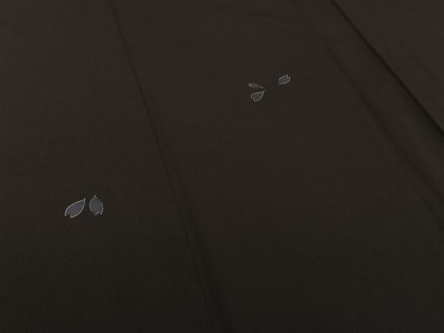 平和屋着物▽世界的人形師 辻村寿三郎 ジュサブロー 訪問着 単衣 舞桜文 金彩 正絹 逸品 AABH5572jh
