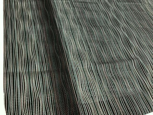 平和屋着物▽道行コート スリーシーズン 春夏秋 塵除け 変わり縞 正絹 逸品 AABH5578jh