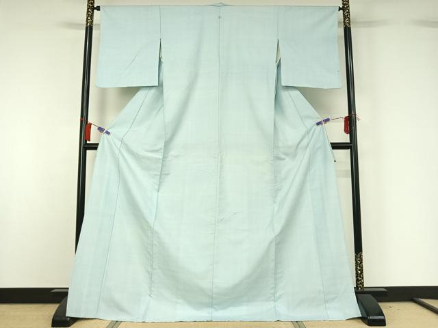 平和屋着物▽染司よしおか 五代目 吉岡幸雄 紬 単衣 霞文 ロング丈 正絹 逸品 AABH5585jh