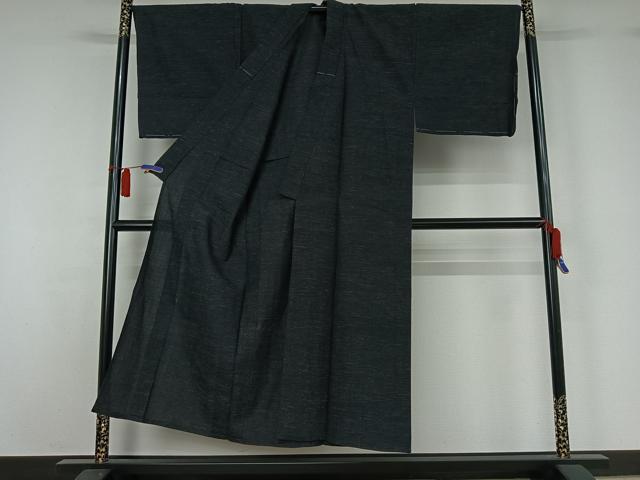 平和屋着物▽男性 紬 単衣 霞文 正絹 逸品 AABH5590jh