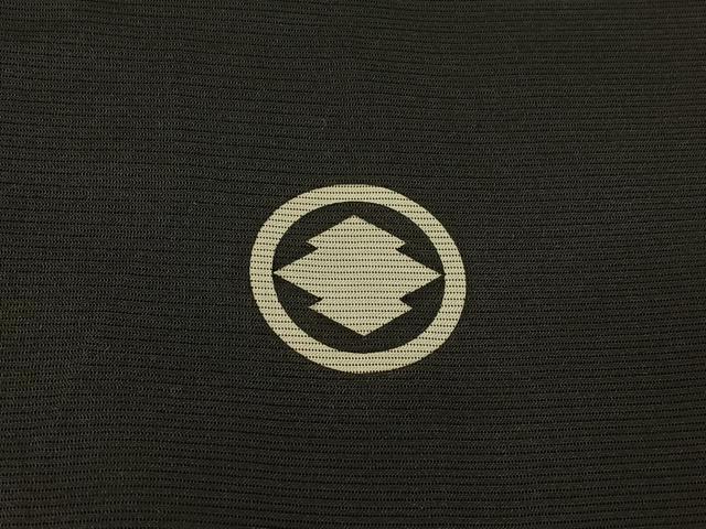 平和屋着物▽男性 黒紋付羽織 スリーシーズン 春夏秋 塵除け 絽 暗黒色 正絹 逸品 AABH5599jh