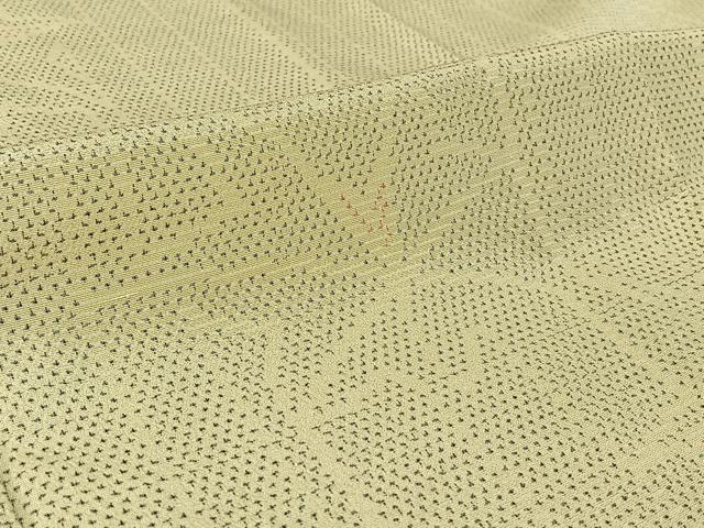 平和屋着物▽本塩沢 単衣 舞葉文 正絹 逸品 AABH5611jh
