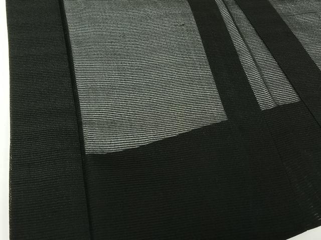 平和屋着物▽長羽織 スリーシーズン 春夏秋 塵除け 暗黒色 正絹 逸品 AABH5625jh