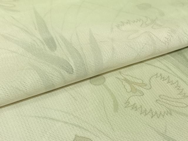 平和屋着物▽訪問着 無双 紗袷 紗×絽 草花文 正絹 逸品 AABH5635jh