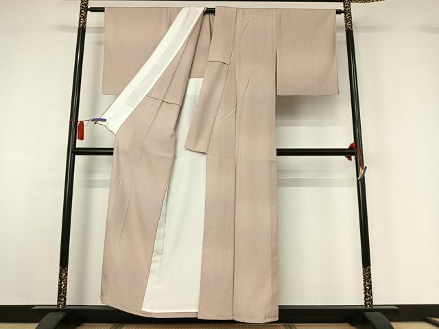 平和屋着物▽上質な紬 単衣 霞文 正絹 逸品 AABH5649jh