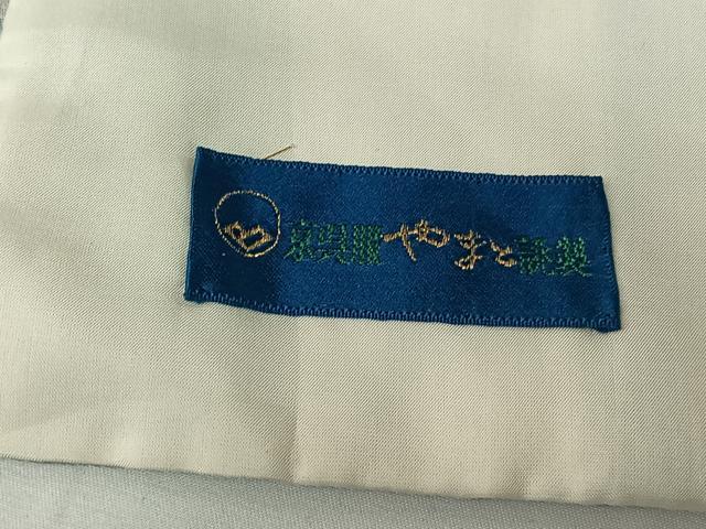 平和屋着物▽上質な小紋 単衣 草花文 やまと誂製 正絹 逸品 AABH5661jh