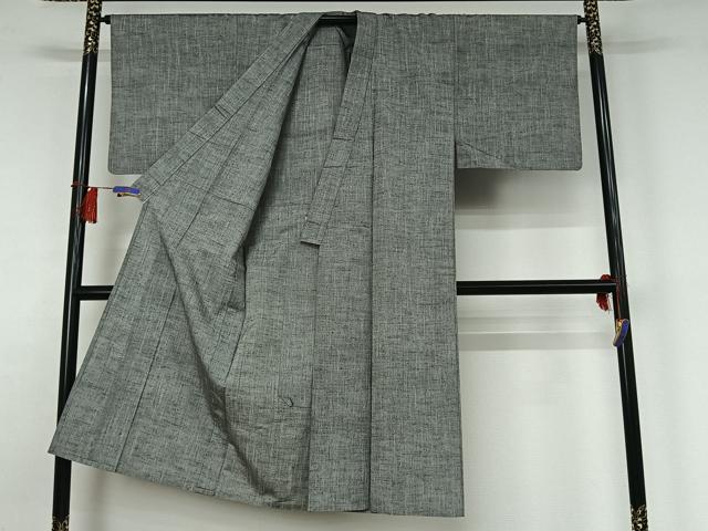 平和屋着物▽男性 紬 単衣 霞文 正絹 逸品 AABH5694jh