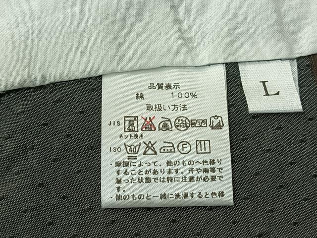 平和屋着物▽綿紬 単衣 水玉文様 ロング丈 綿 AABH5713jh