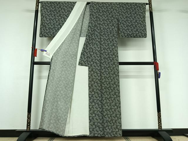 平和屋着物▽上質な小紋 単衣 花尽くし文 やまと誂製 正絹 逸品 AABH5726jh