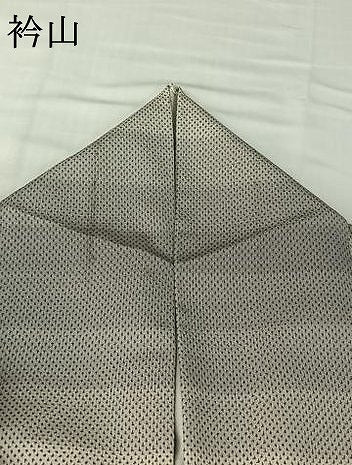 平和屋着物▽本塩沢 単衣 横段文 正絹 逸品 AABH5760jh