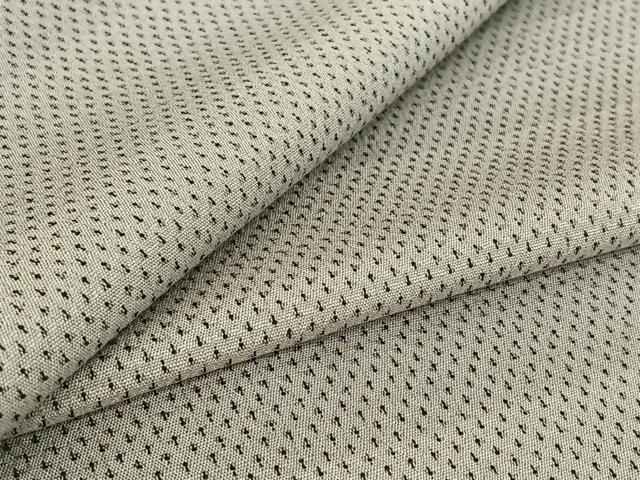 平和屋着物▽本塩沢 単衣 横段文 正絹 逸品 AABH5760jh