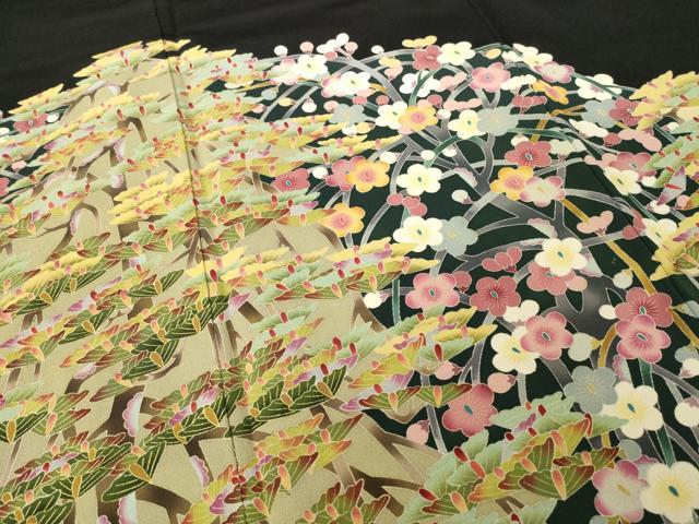 平和屋着物●豪華黒留袖 友禅 作家物 松竹梅 正絹 逸品 AABH5777ck