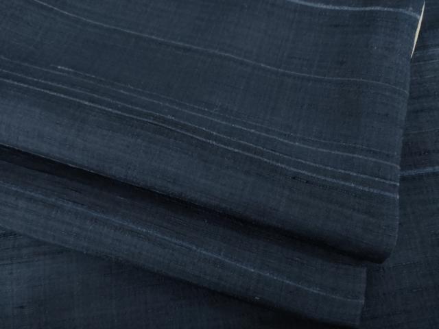 平和屋着物●極上 紬 横段文 正絹 逸品 AABH5790ck