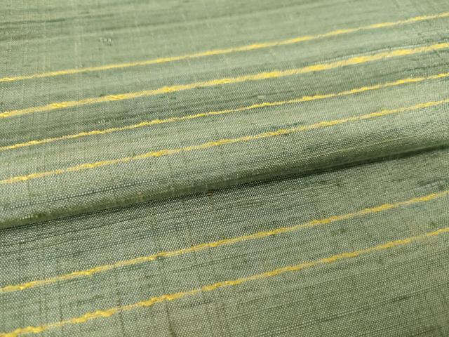 平和屋着物●極上紬 横段文 正絹 逸品 AABH5792ck