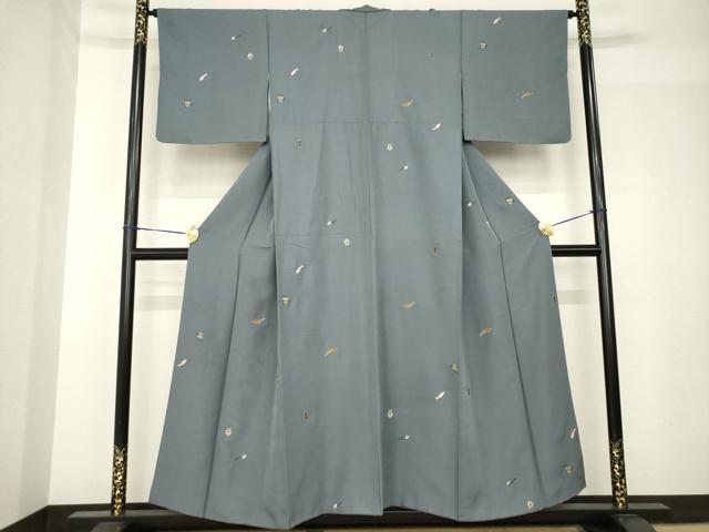 平和屋着物●上質な小紋 総刺繍 金太郎 正絹 逸品 AABH5800ck