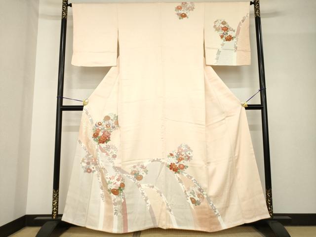 平和屋着物●訪問着 友禅 花丸文 大丸扱い 正絹 逸品 AABH5805ck