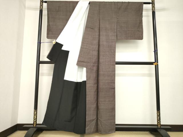 平和屋着物●本場大島紬 カタス7マルキ 正絹 逸品 未使用 AABH5812ck