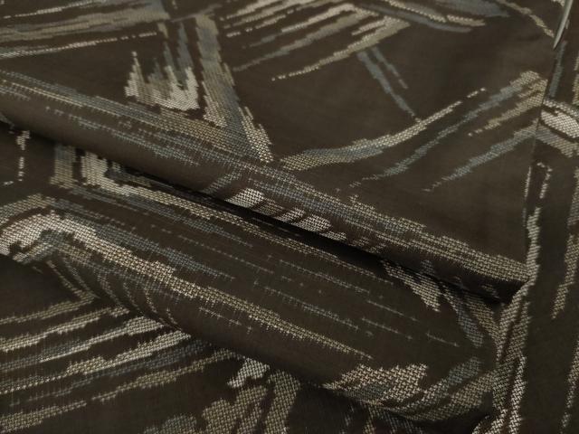 平和屋着物●本場大島紬 カタス9マルキ 幾何学文様 正絹 逸品 AABH5813ck