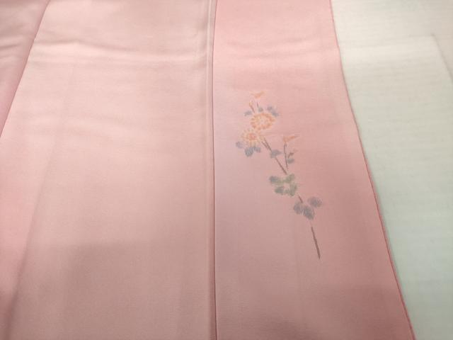 平和屋着物●上質な小紋 斜縞 暈し染め 正絹 逸品 AABH5833ck
